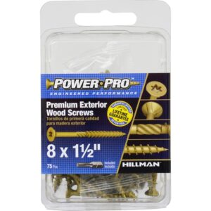 Hillman Power Pro 3″ Exterior Wood Screws (75)